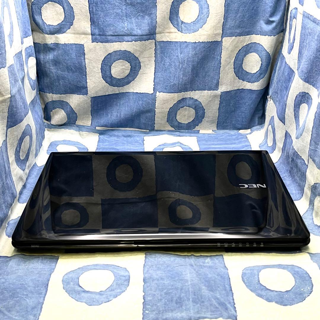 綺麗ブルーレイ☆快適SSD☆大人な黒ノートパソコン♪カメラ付！Windows11