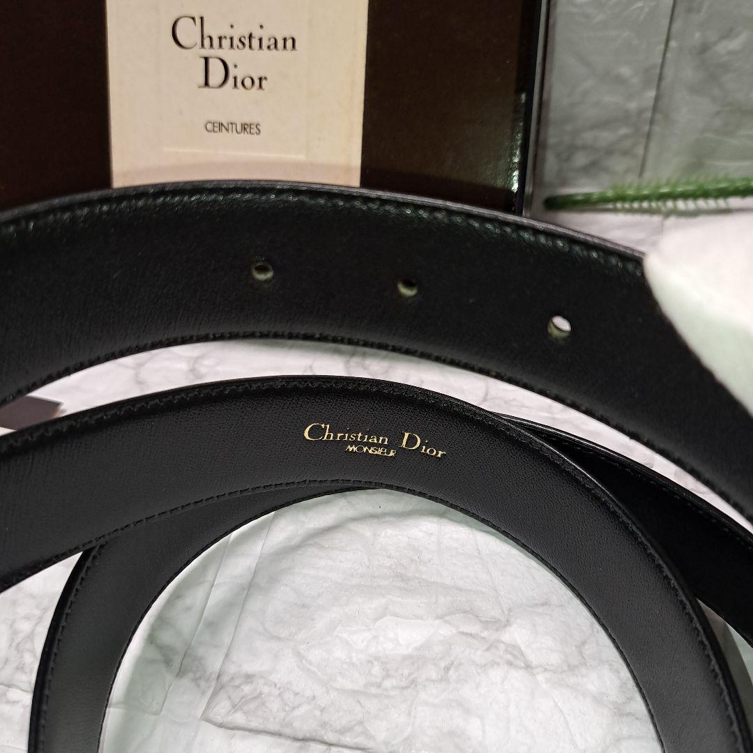 ✨️新品未使用✨️Christian Dior ディオール黒 ベルト専用 箱付