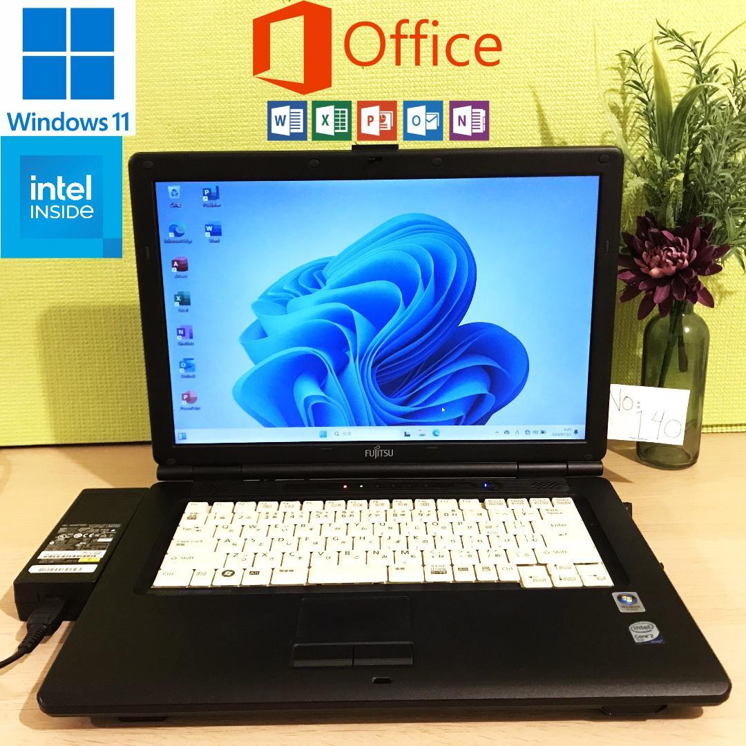 Fujitsu Lifebook ノートPC Office Win11 パソコン