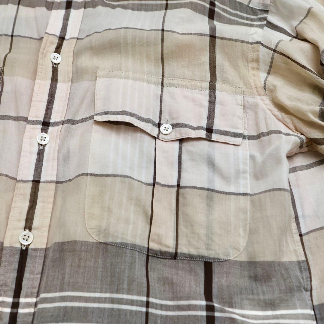 【美品】KAPTAIN SUNSHINE スタンドカラーサファリシャツ36