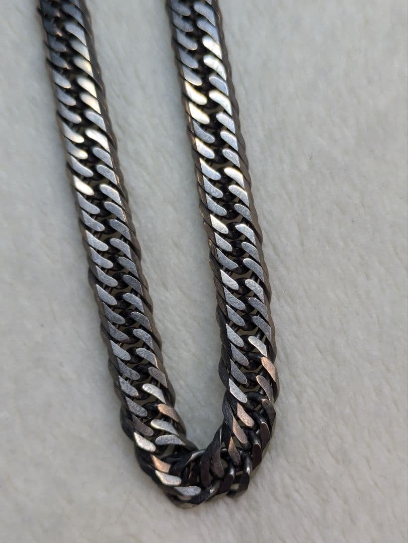 ショーた　チタン　喜平　ネックレス　6面　チタニウム