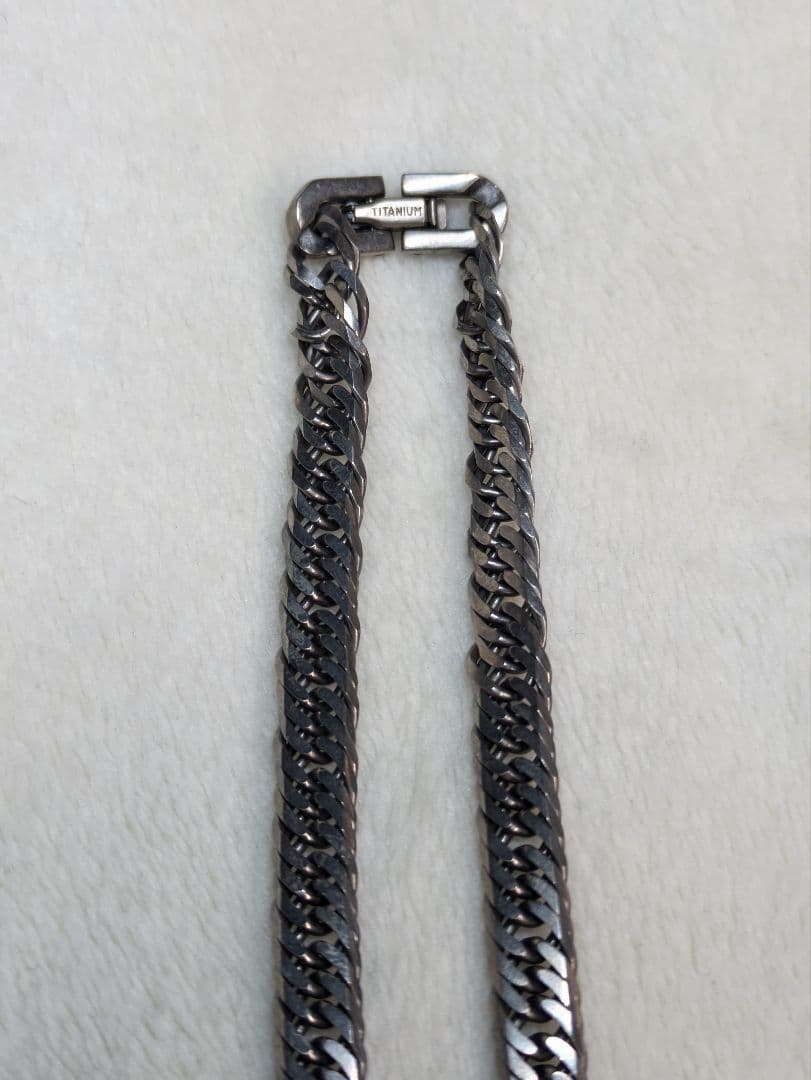ショーた　チタン　喜平　ネックレス　6面　チタニウム