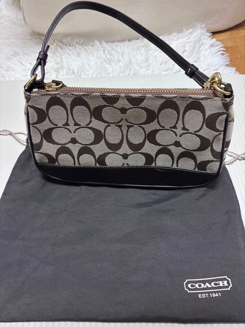 COACH ブラウン系 ハンドバッグ 保存袋付き