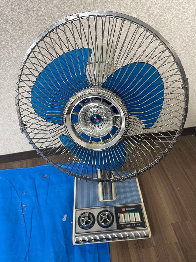 ナショナル F-30PIE 青 扇風機　※ジャンク