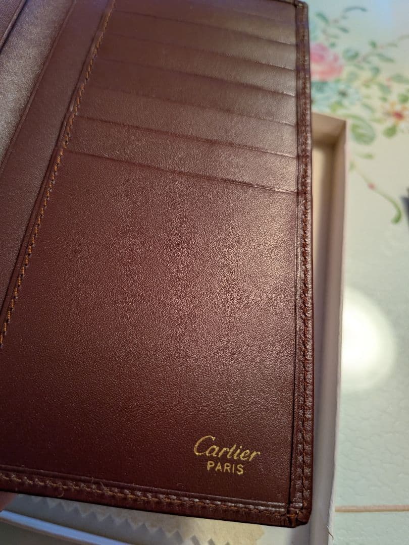 新品　カルティエ レザー 長財布