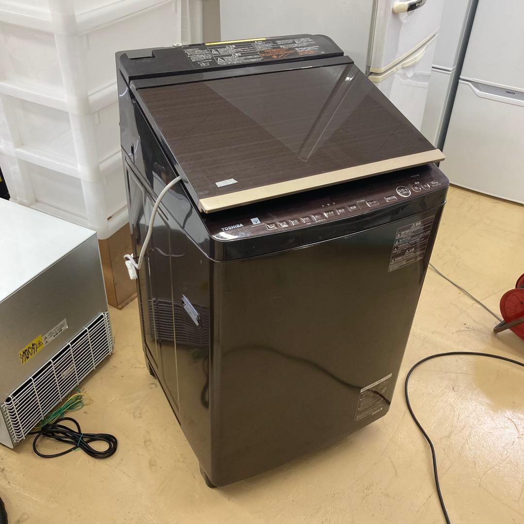 TOSHIBA AW-10SV7 洗濯機　縦型　縦型洗濯機　乾燥機能付き