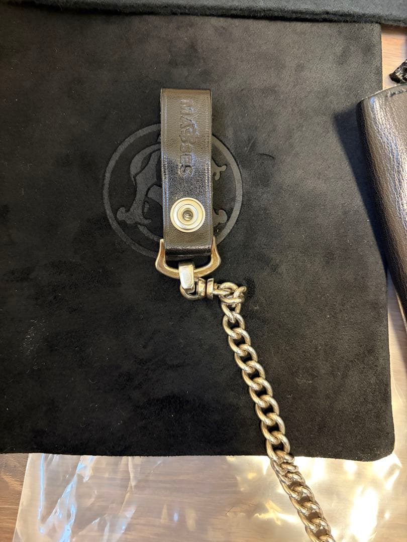 マシス massesブラックレザー 長財布　テンダーロイン