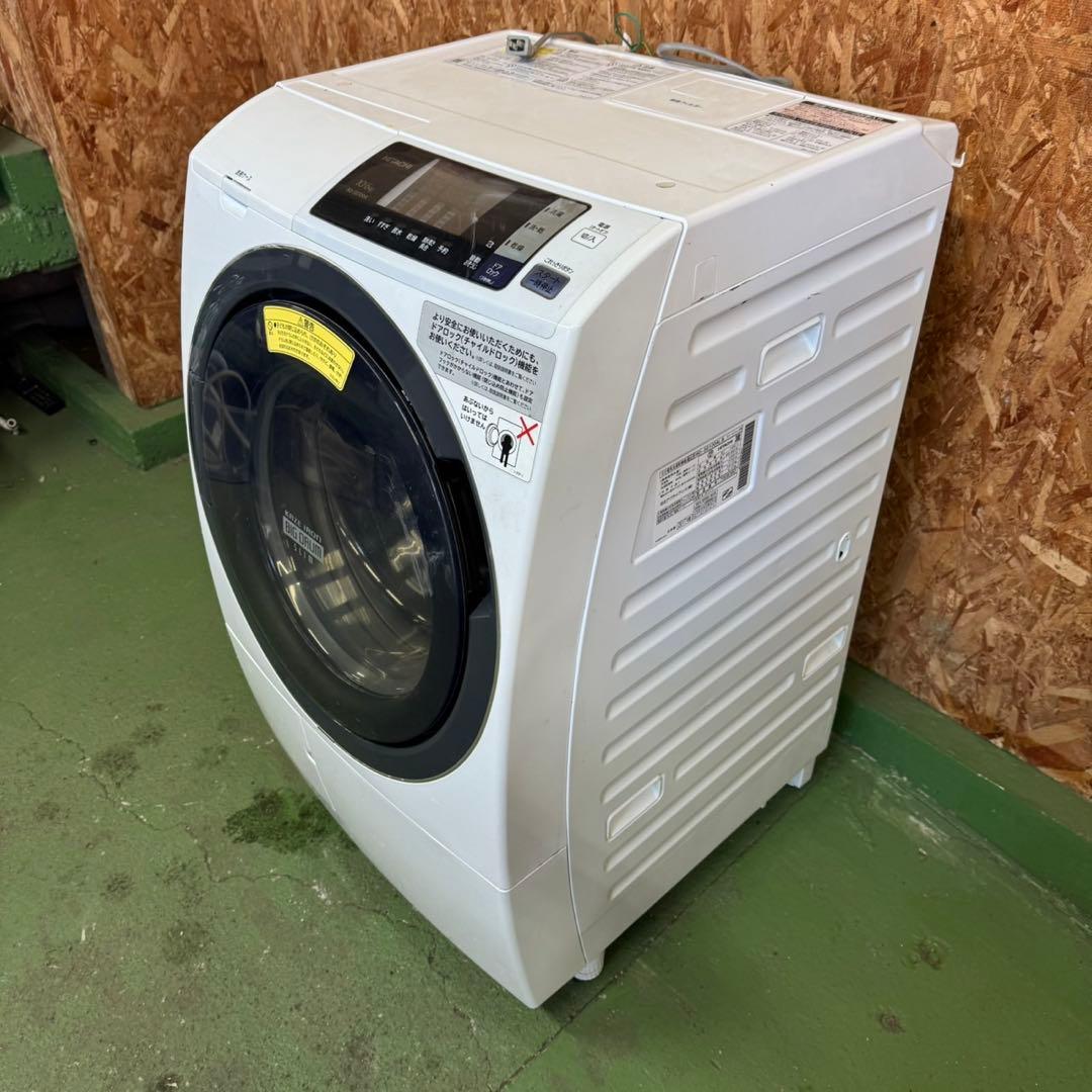 296 家庭向け　洗濯機　ドラム式　左開き　容量10キロ　乾燥6キロ　保証込み
