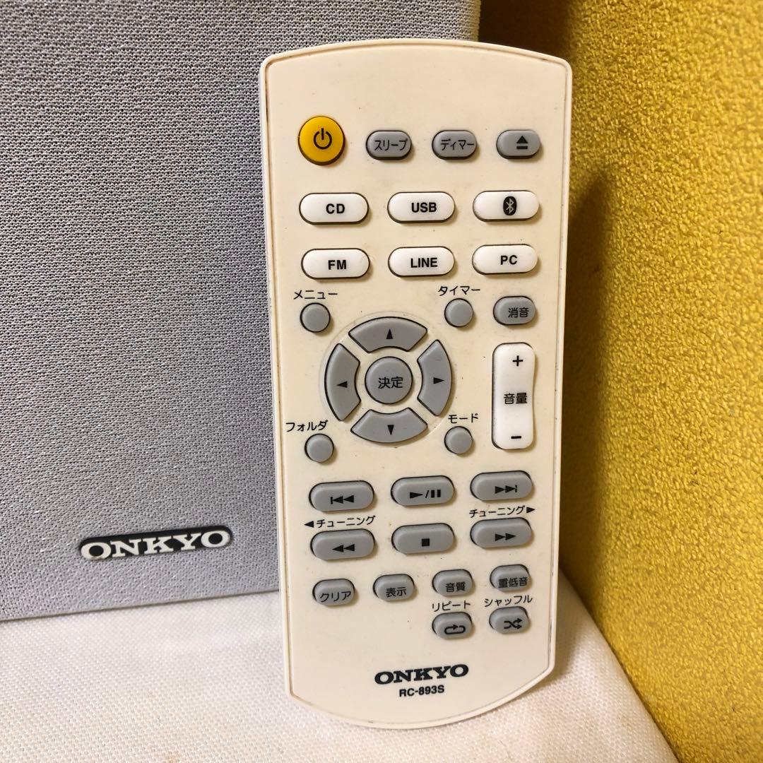 て37● ONKYO CR-U5X CDコンポ リモコン付き