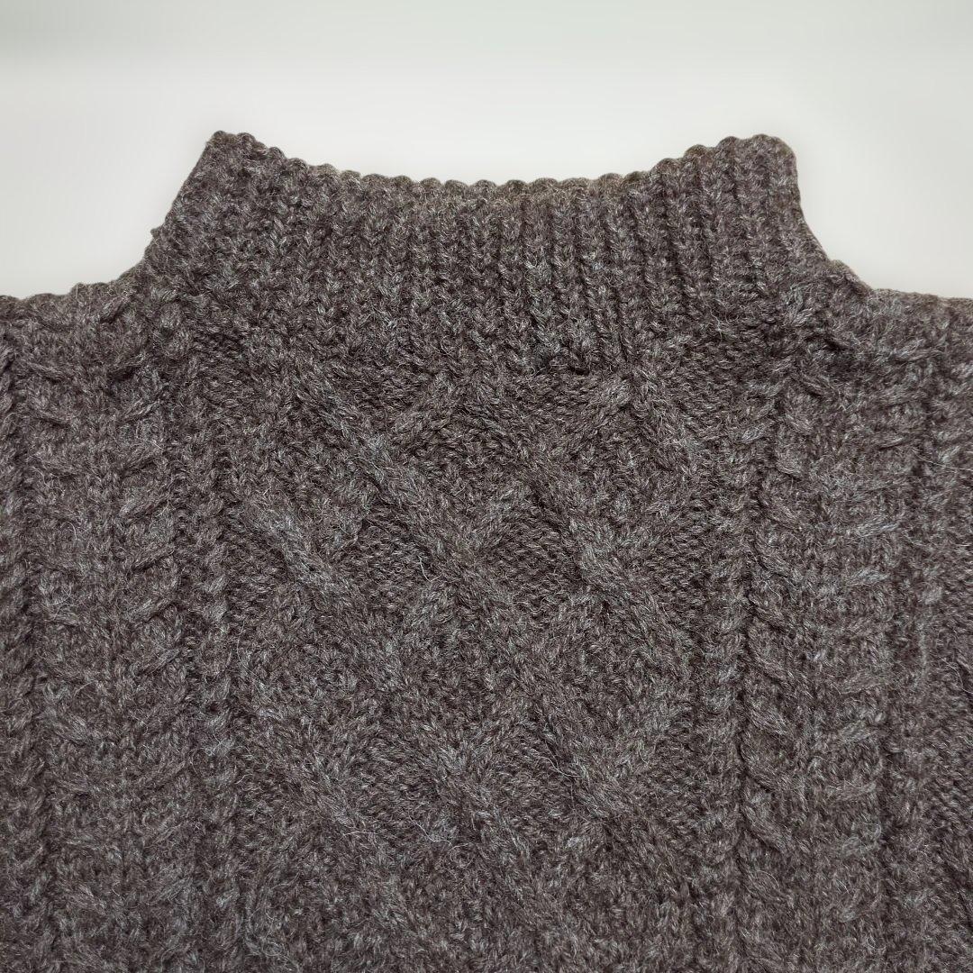 aran s アランセーター　モックネック