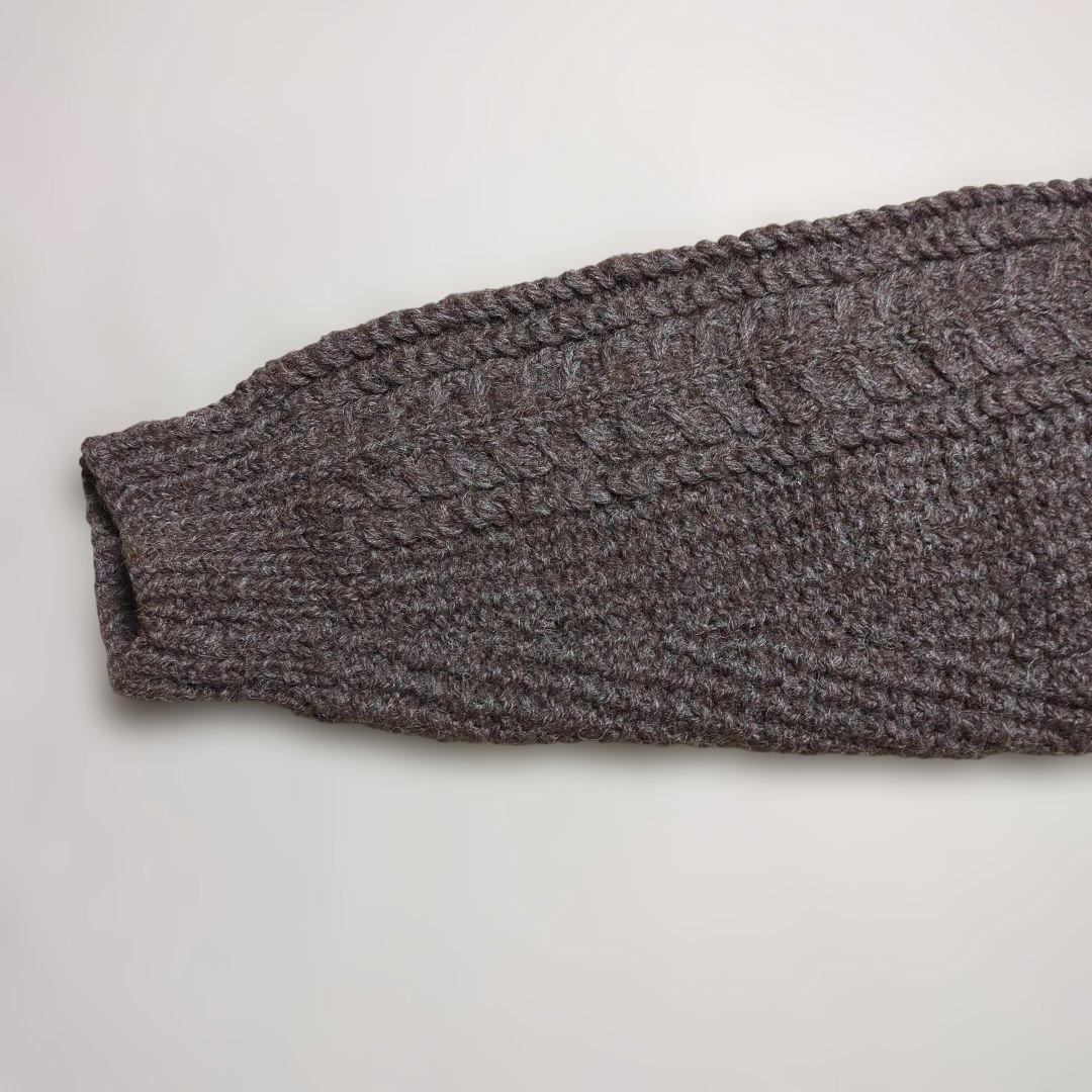 aran s アランセーター　モックネック