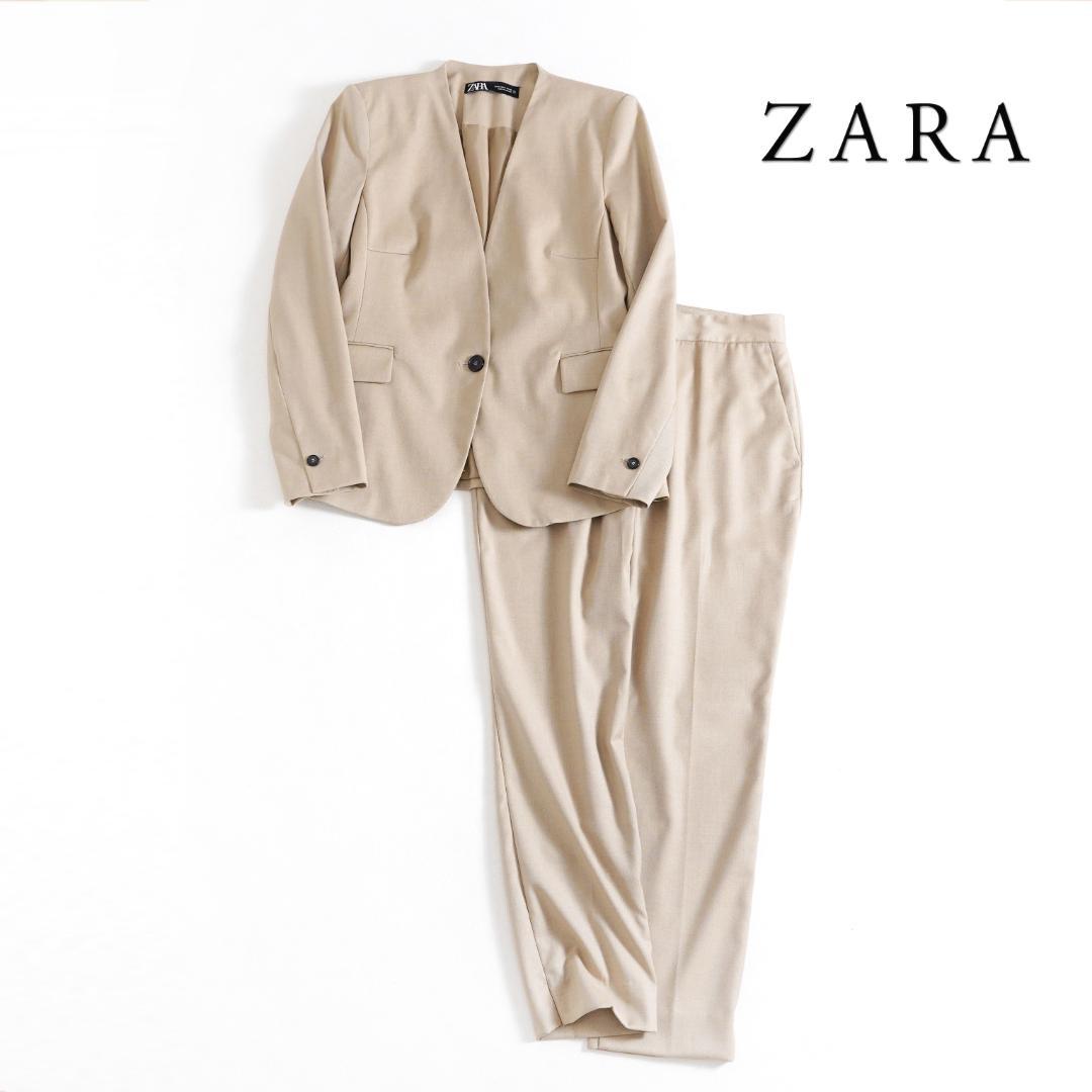 409t*専用 美品 ザラ ZARA ノーカラージャケット パンツ スーツ