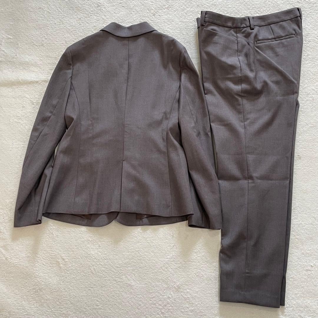 タグ付き　マッキントッシュロンドン　パンツスーツ　裏地総ロゴ　ダークグレー