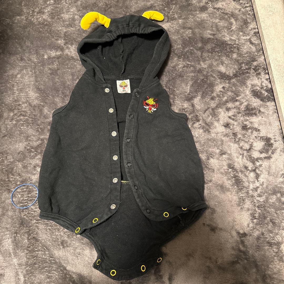 HYSTERIC GLAMOUR フード付きロンパース　ハチ