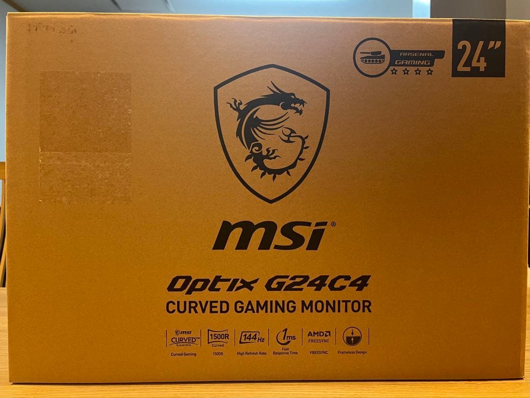 ディスプレイ・モニター本体 MSI Optix G24C4 144Hz 1ms