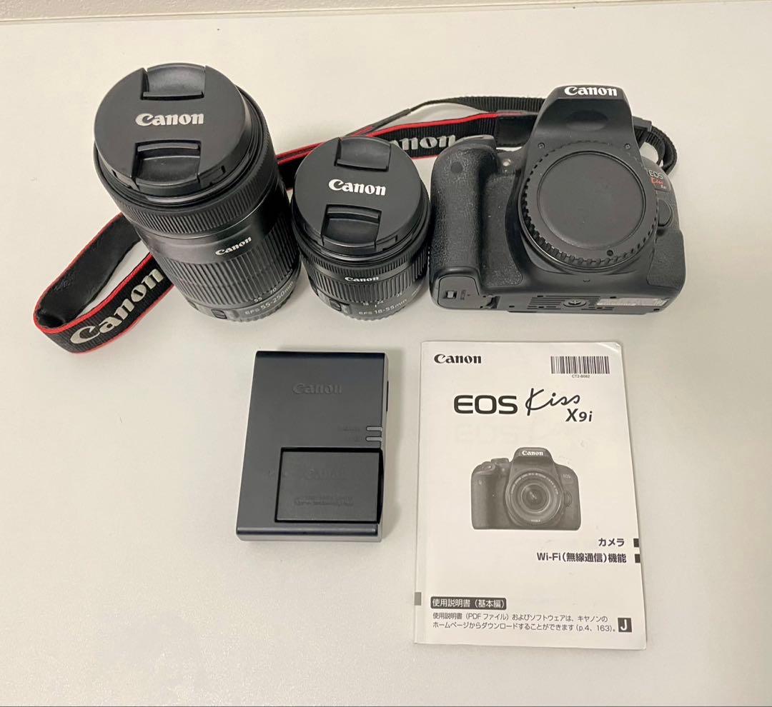 Canon EOS Kiss X9i 望遠レンズ 取扱説明書付き