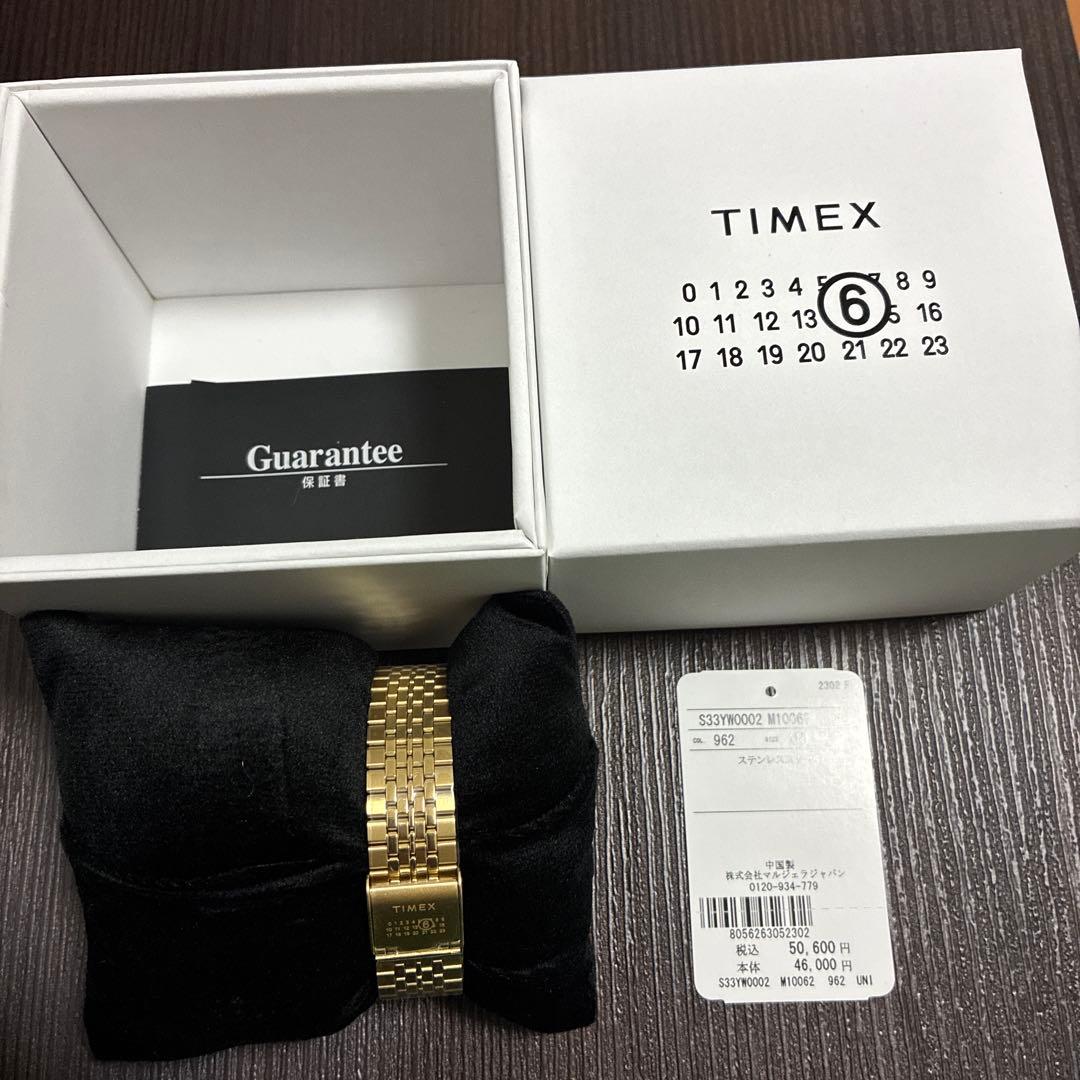 MM6 ×TIMEXゴールドコラボ箱説明書付腕時計ブレスレットのみ