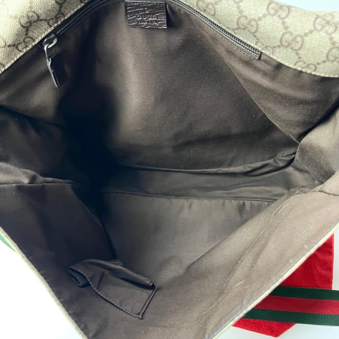 大容量/A4サイズ収納可能✨グッチ メッセンジャーバッグ GG柄 シェリーライン