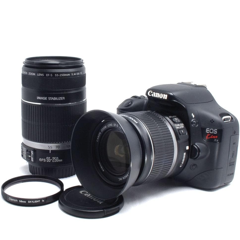 ★手軽に本格一眼レフ★届いてすぐ使える★スマホ転送★Canon Kiss X4★