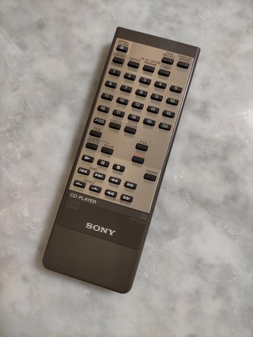 SONY(ソニー)CD用リモコン(remote) 適応機種：CDP-777ESA