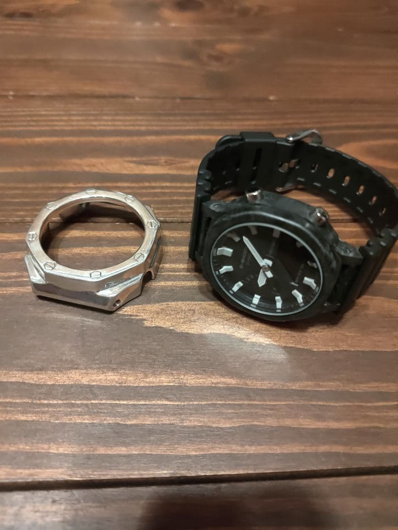 GA-2100-1AJF silver925 純銀 スターリングシルバー ベゼル