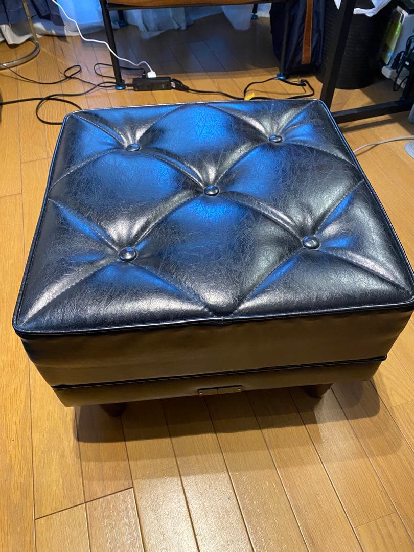 karimoku オットマン X3620GBDK 黒
