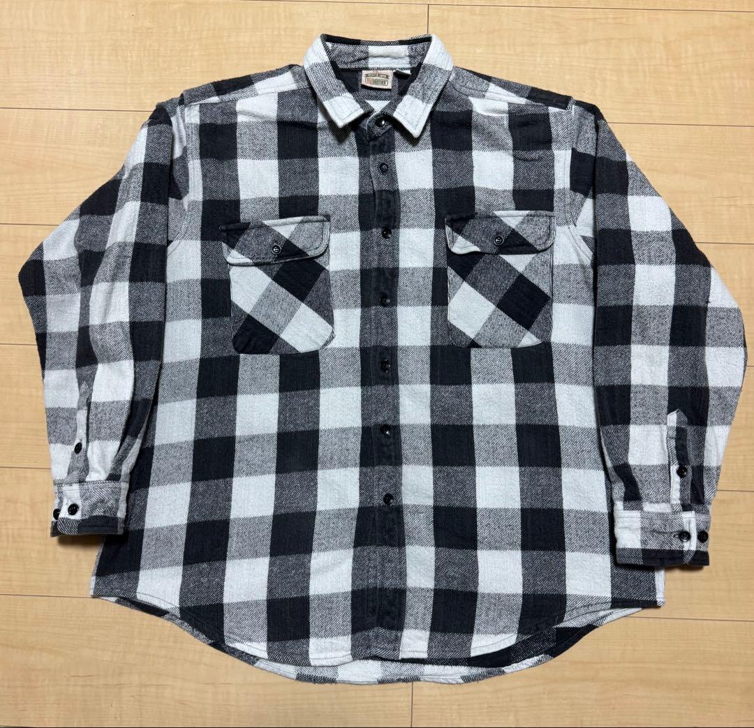 FIVE BROTHER ファイブブラザー ブロックチェック ネルシャツ XL