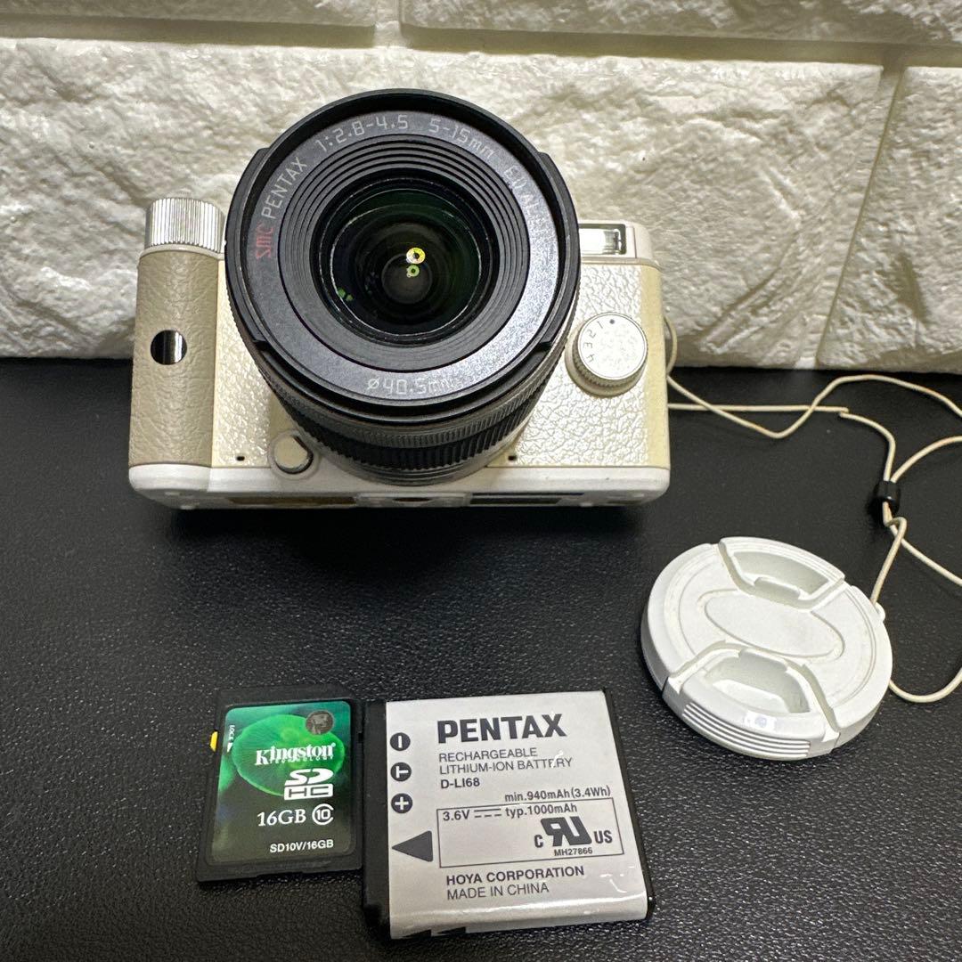 ペンタックスPENTAX Q ホワイト　動作品　中古良品