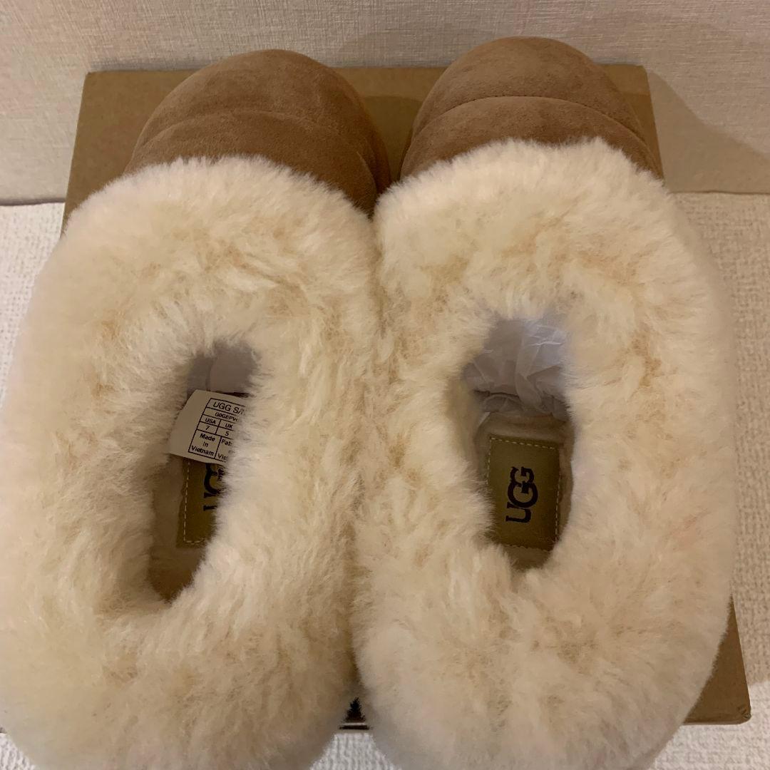 UGG ムートンブーツ 栗色 24cm 厚底 ブラウン ムートンブーツ