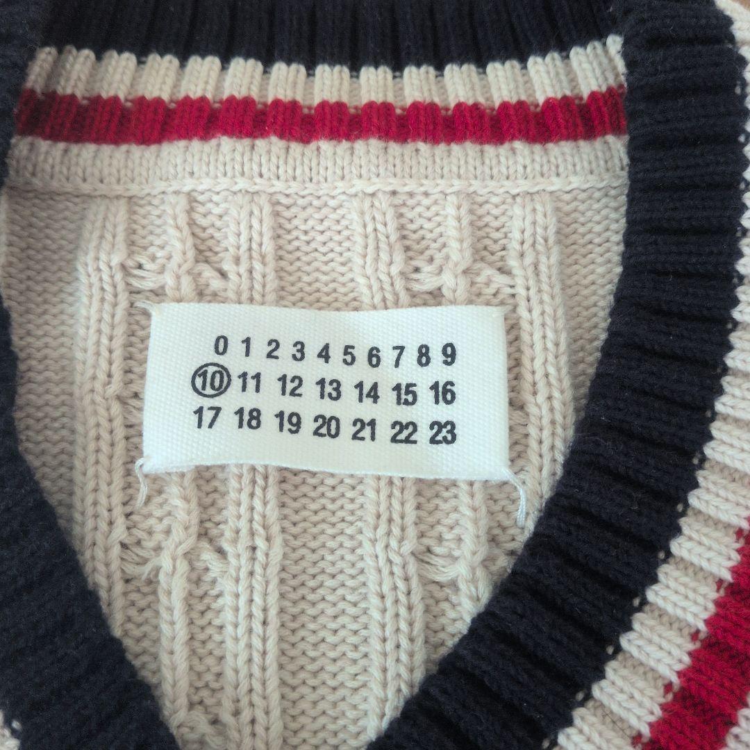 最終値下げ!!マルタン・マルジェラ ケーブルニット Vネックセーター サイズS