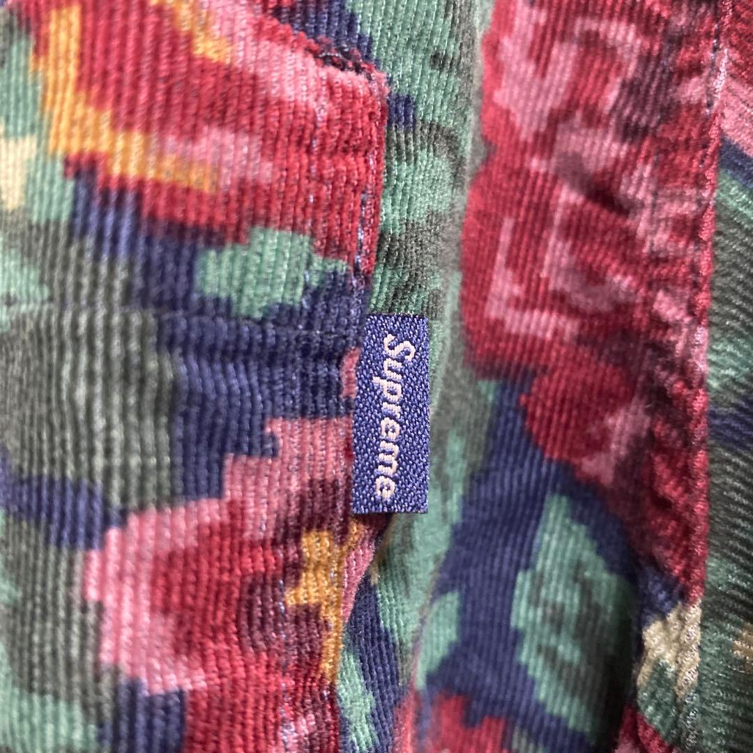 【名作】Supreme Digi Floral Corduroy Shirt