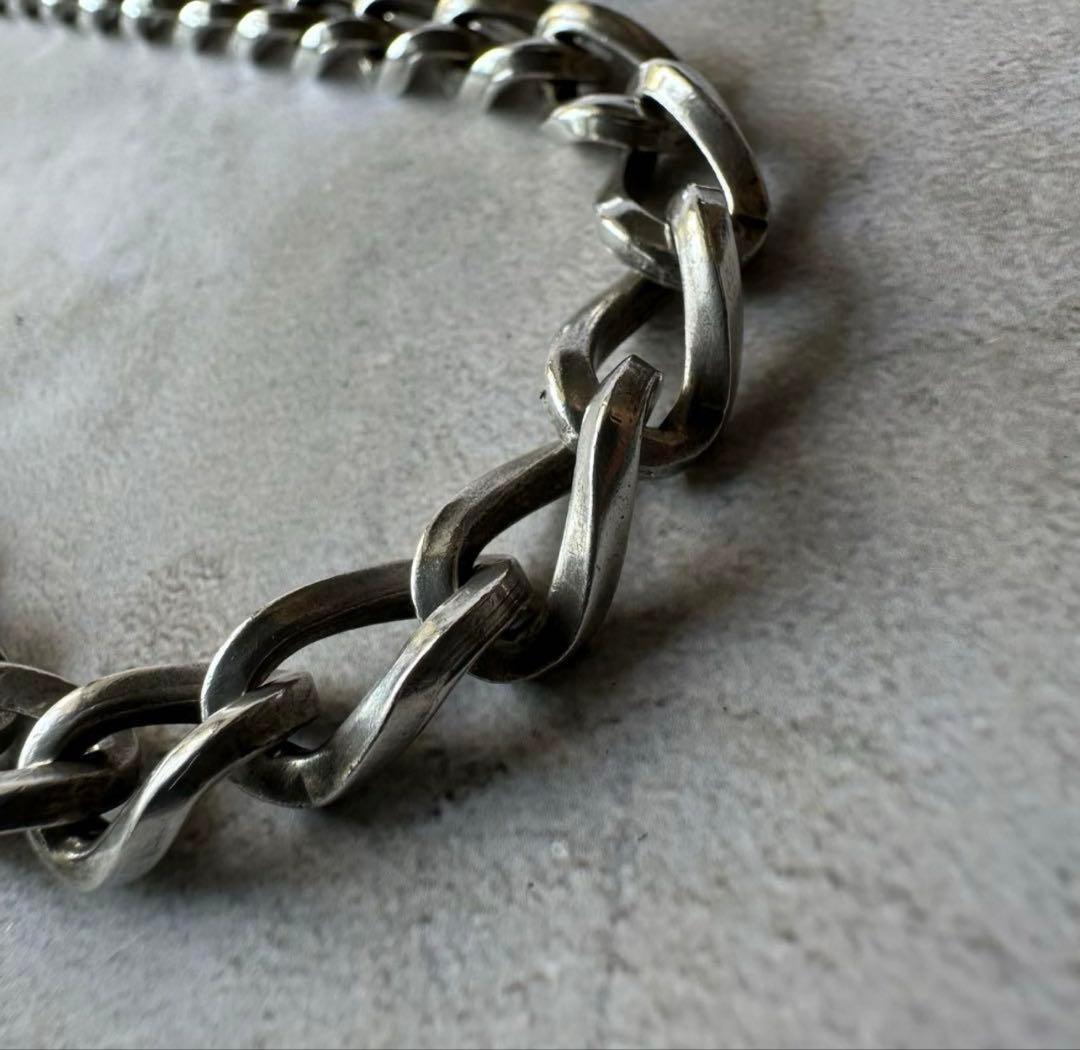 「期間限定値下げ」ヴィンテージ チェーンリンクネックレス シルバー925