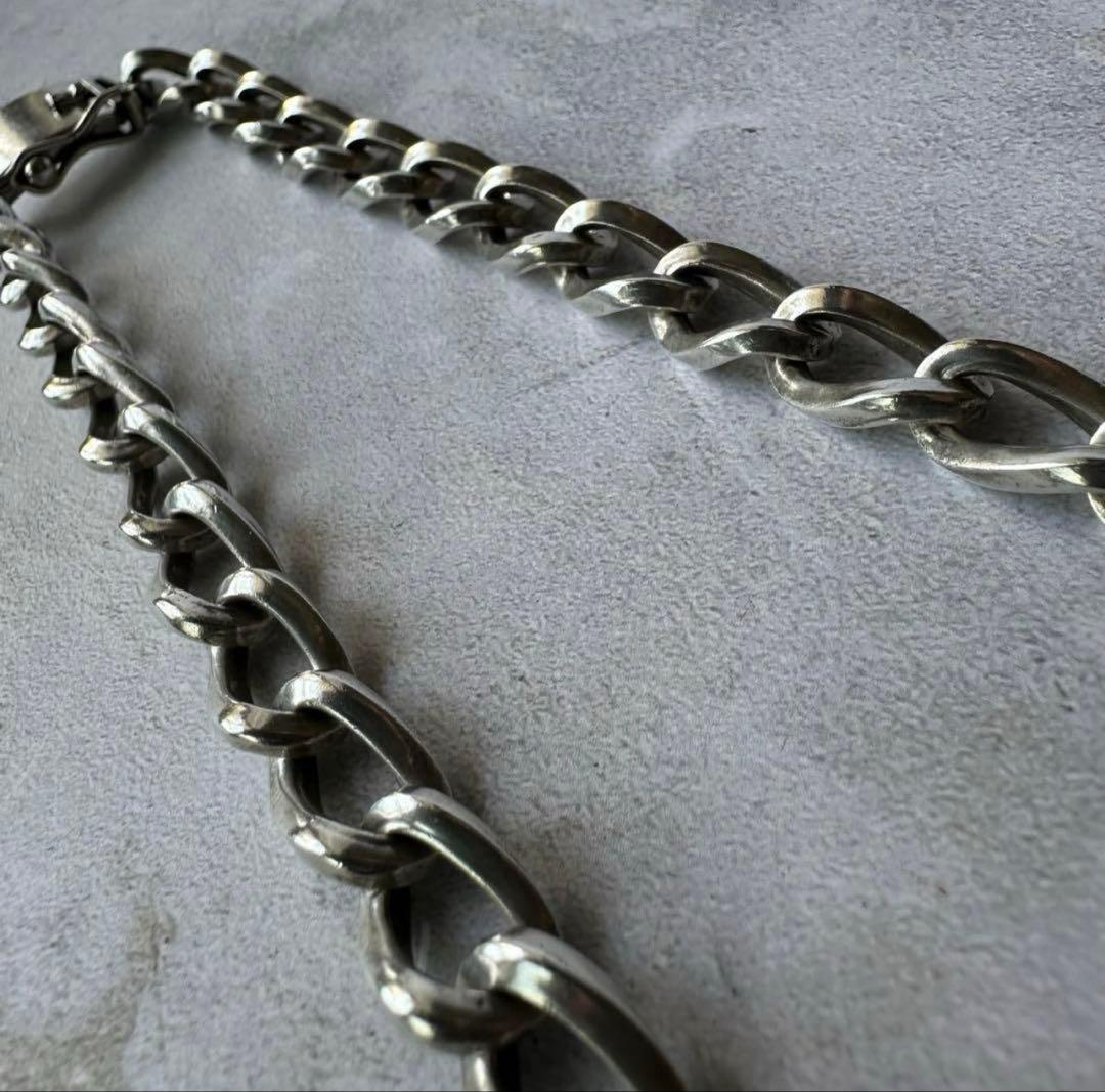 「期間限定値下げ」ヴィンテージ チェーンリンクネックレス シルバー925