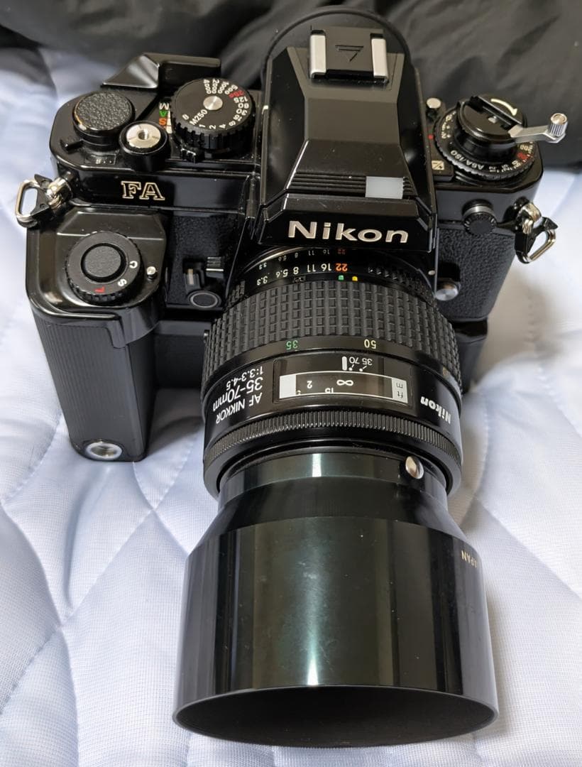 美品！Nikon FA 今買える昔の高級名機 人気黒 35-70mm セットで