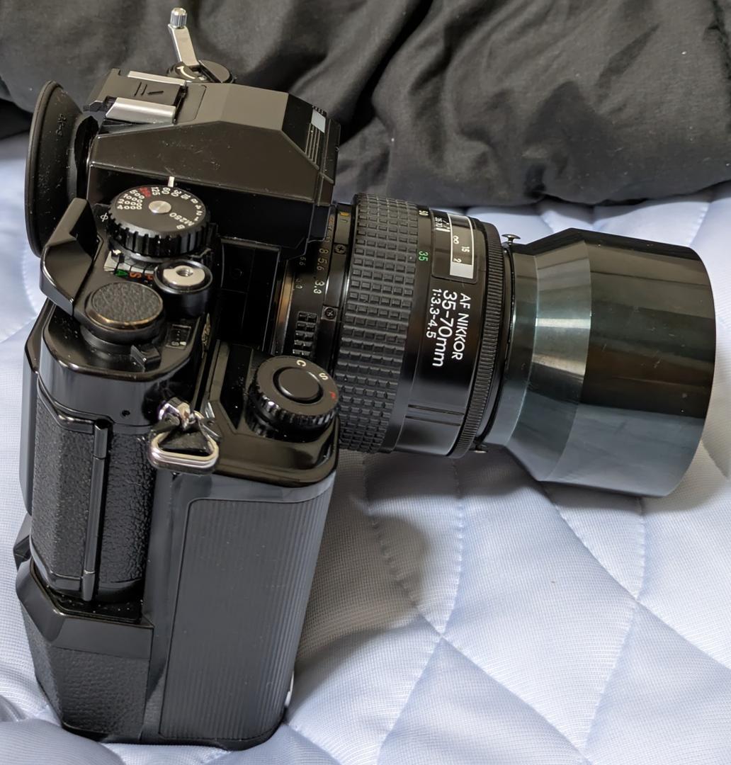 美品！Nikon FA 今買える昔の高級名機 人気黒 35-70mm セットで