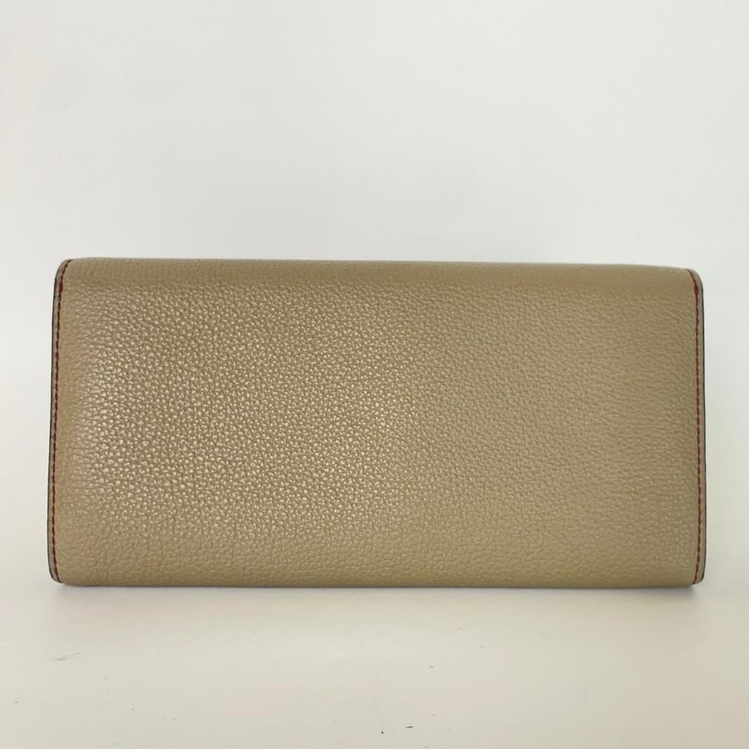 希少品 良品 ワイルドスワンズ ウェイブ シュランケンカーフ 長財布 トープ