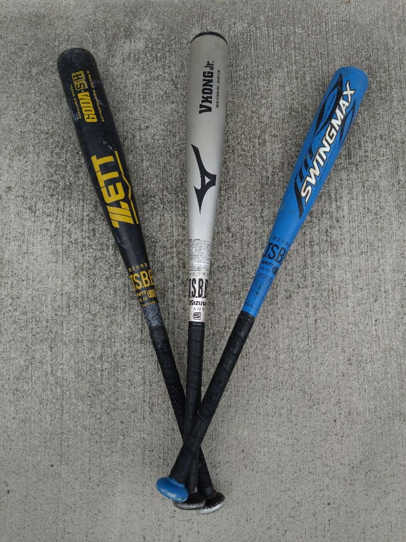 少年野球　バット　３本　GODAーSH、V KONG Jr.、SWINGMAX