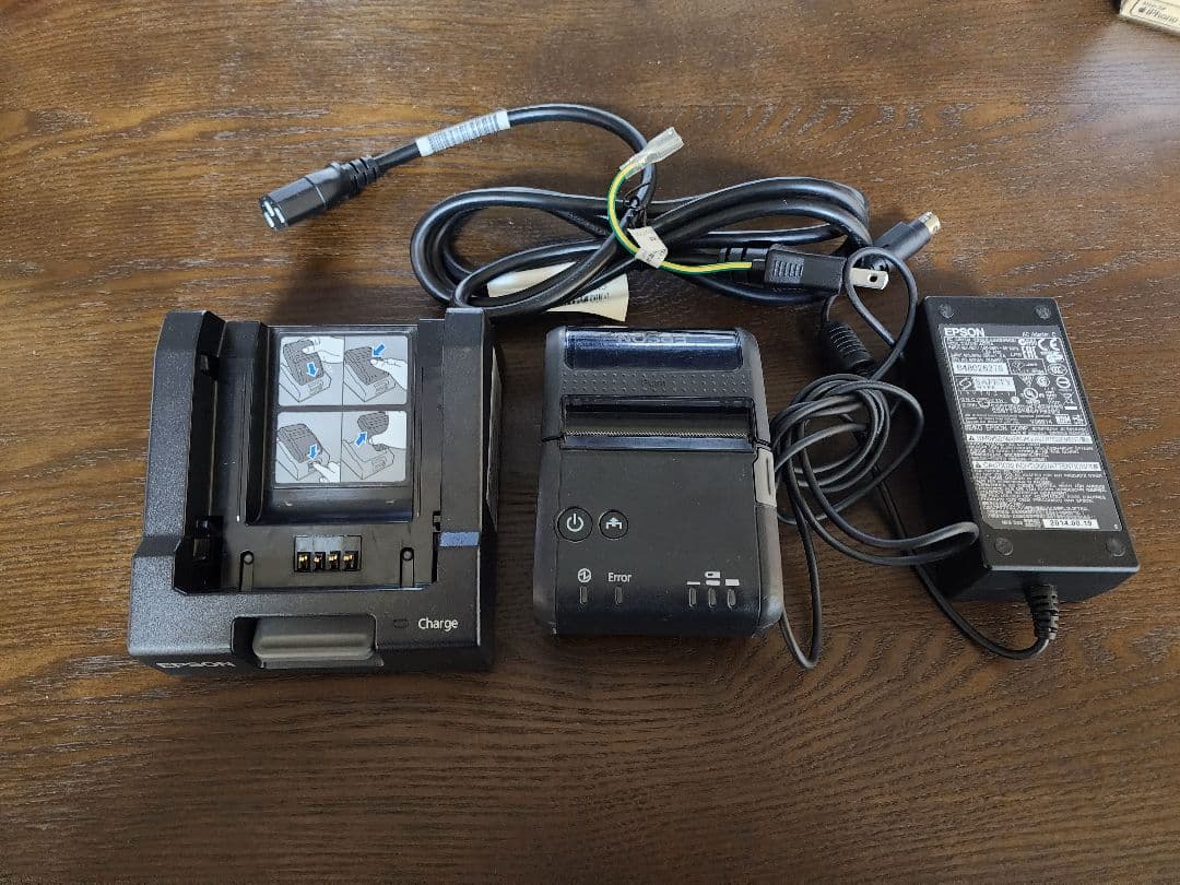 EPSON BluetoothモバイルレシートプリンタTM-P20純正充電器付