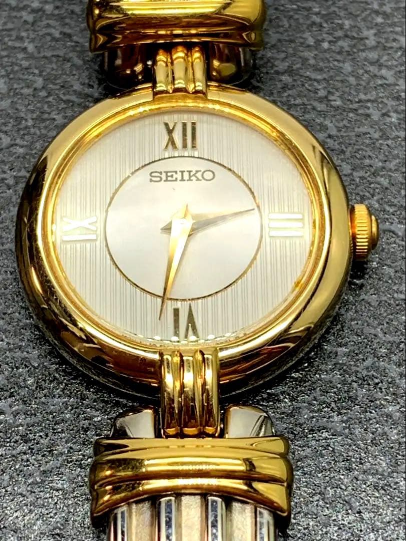 SEIKO アナログ時計 ゴールド シルバー