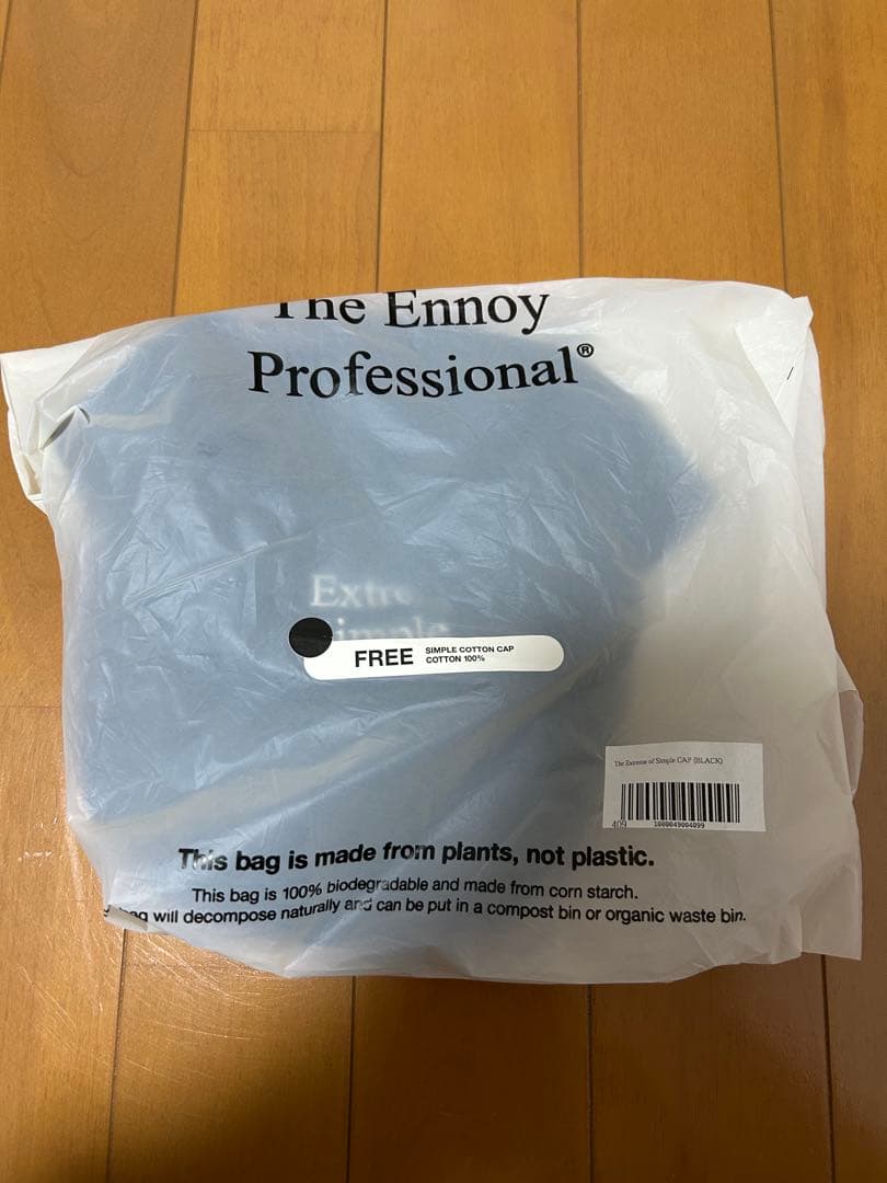 ennoy エンノイ　スタイリスト私物　simpln cotton cap 黒