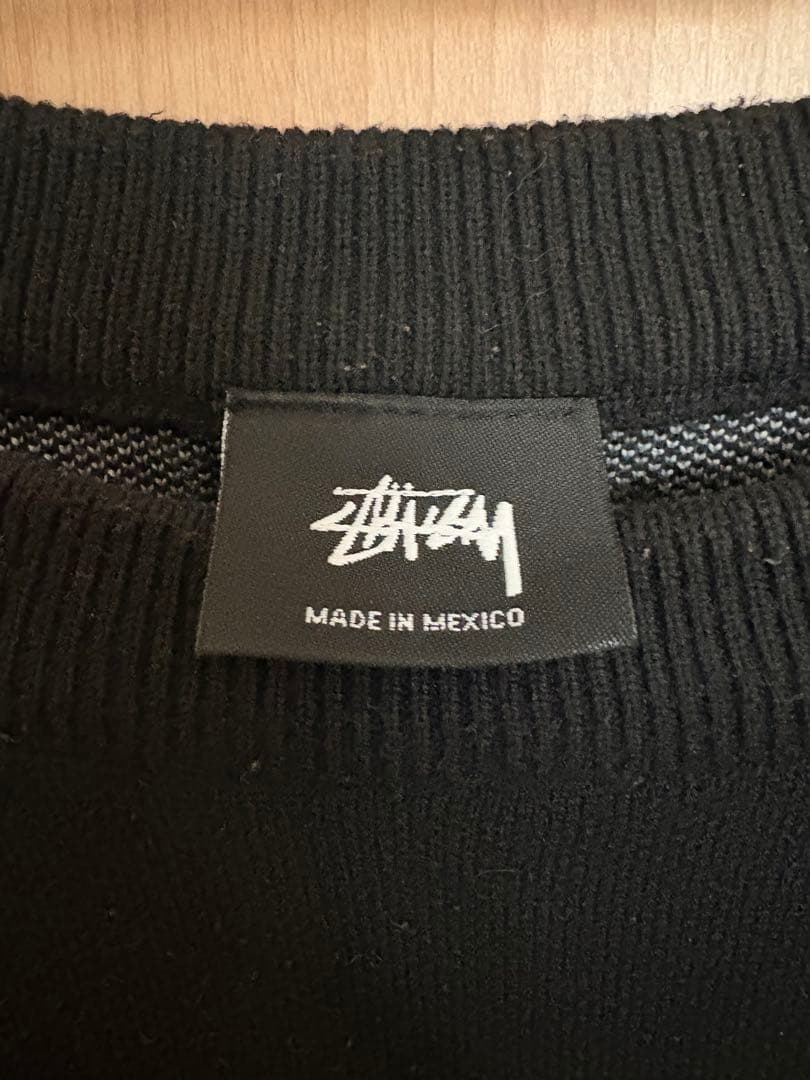 stussy stock sweater black セーター