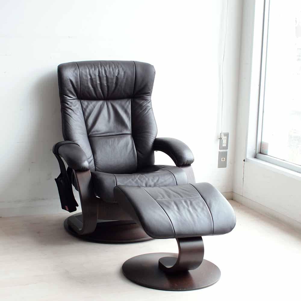 シモンズ フィヨルド マニアーナ リクライニングチェア オットマンZR24142