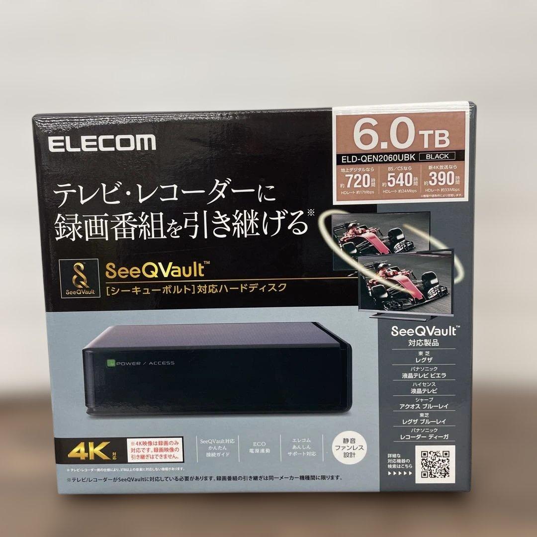 12093 エレコム HDD 外付けハードディスク 6TB