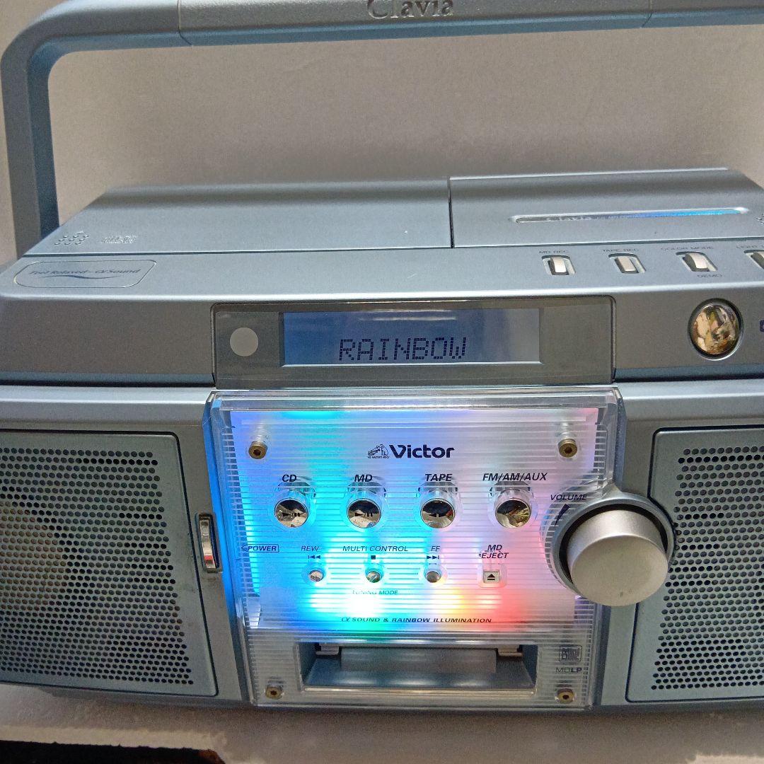 Victor Clavia CD/MDポータブルシステムRC-ZX25MD-A