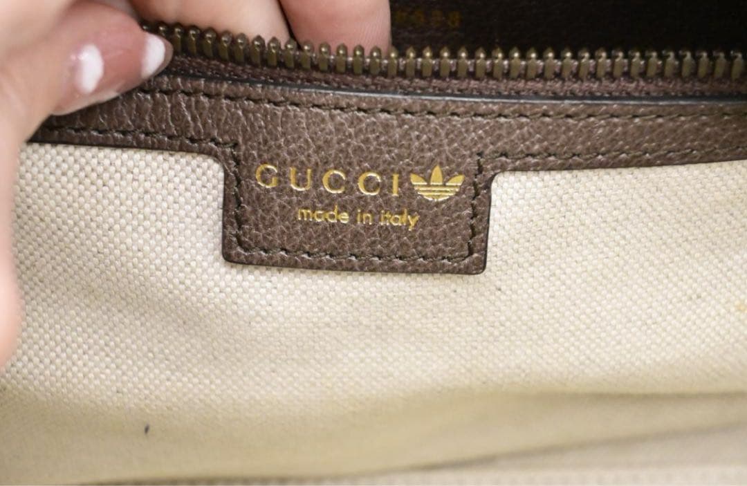 グッチ×アディダス　コラボ　ボストンバッグ　ＧＧクリスタル