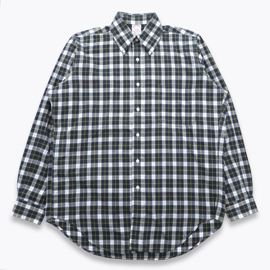 1990s ブルックスブラザーズ 1818 ボタンダウンチェックシャツ USA製
