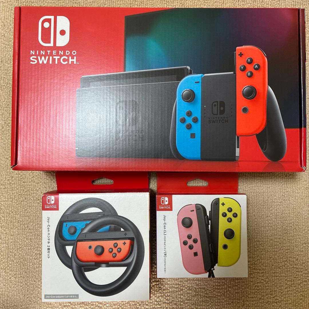 Nintendo Switch本体　Joy-Conハンドル　Joy-Conセット