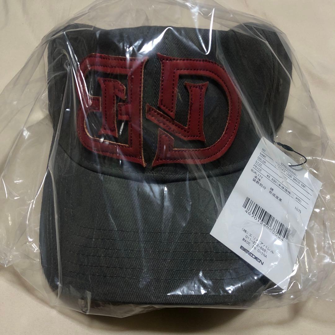 新品 BEEDEN LEATHER LOGO BASIC CAP
