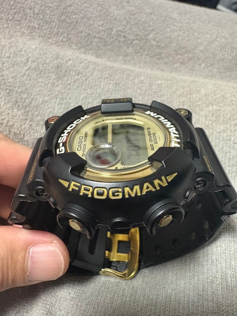 CASIO G-SHOCK フロッグマン　ブラック/ゴールド