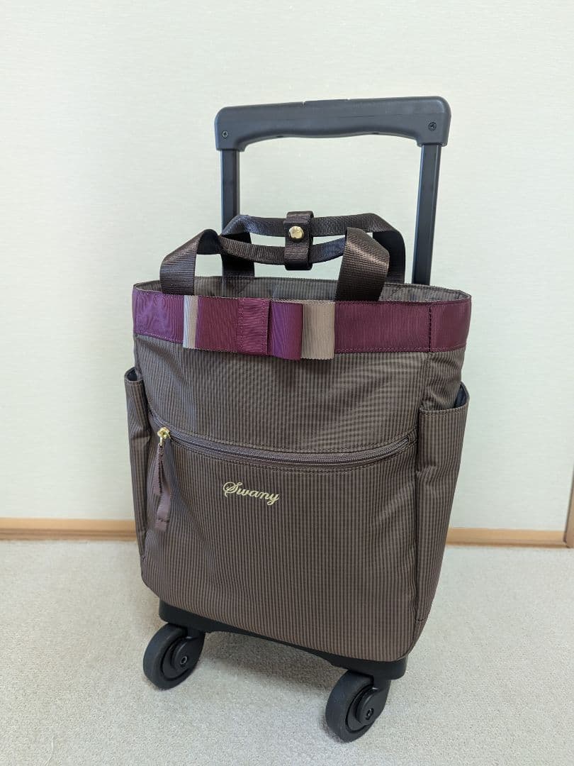 SWANYキャリーバッグ★ D-577ルバンドミニIII グレージュ 美品